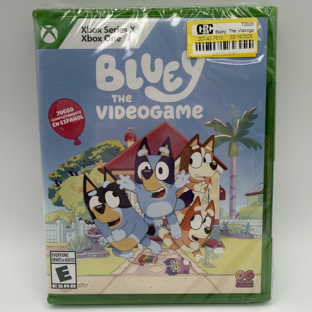 Bluey The Videogame Xbox Series X Xbox One New Sealed Outright Games 2023
